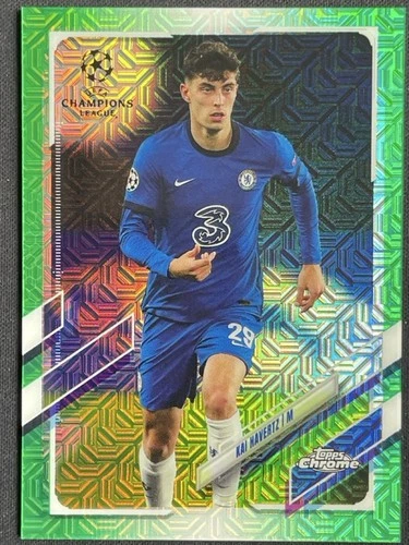 Kai Havertz 2020 Topps Chrome UEFA Green Mojo /99