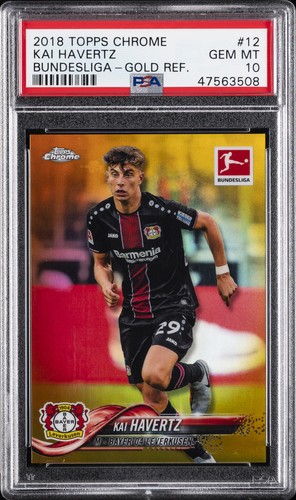 Kai Havertz 2018 Topps Cromo Bundesliga Gold Refractor /50