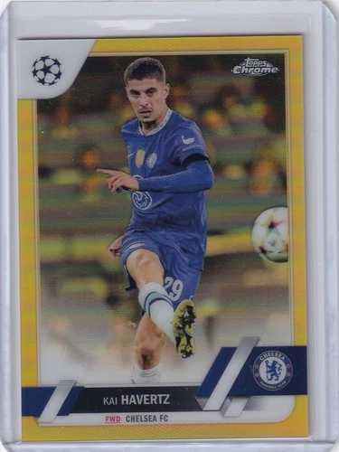 Kai Havertz 2022 Topps Cromo UEFA Clubes Competiciones Gold Refractor /50