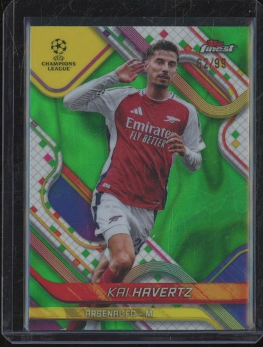 Kai Havertz 2024 Topps Finest Green Lava Refractor /99