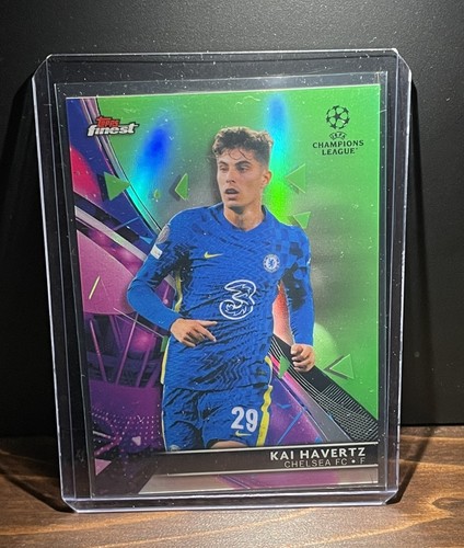 Kai Havertz 2021 Topps Finest Neon Green Refractor /99
