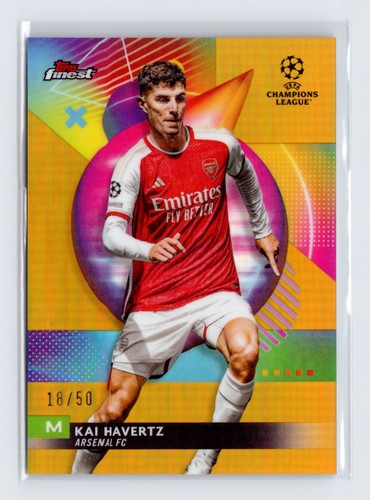 Kai Havertz 2024 Topps Finest UEFA Gold Refractor /50
