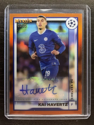Kai Havertz 2023 Topps Merlin Chrome Orange Refractor /25