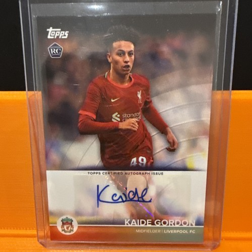 Kaide Gordon 2021 Topps 2021/22 Liverpool Team Set