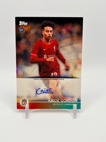 Kaide Gordon 2021 Topps Liverpool FC Team Set