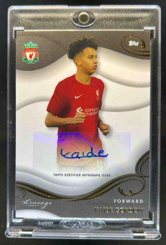 Kaide Gordon 2022 Topps Liverpool Lineage