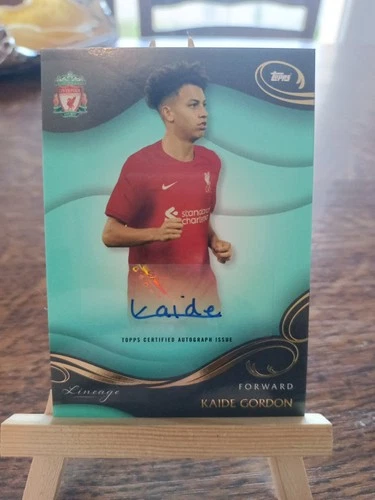Kaide Gordon 2023 Topps Liverpool Lineage Blue /99