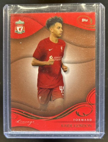 Kaide Gordon 2022 Topps Liverpool Lineage Bronze /40