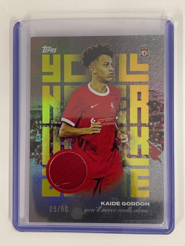 Kaide Gordon 2023 Topps Liverpool Team Set 5/50