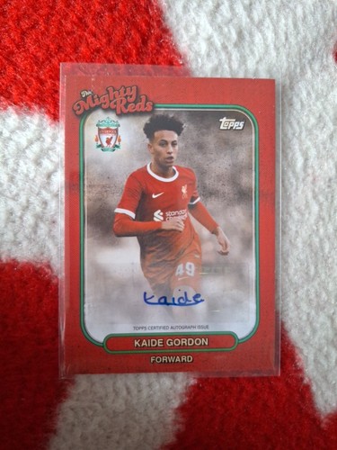 Kaide Gordon 2023 Topps Liverpool Team Set
