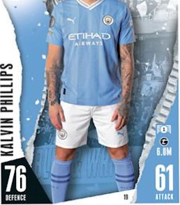 Kalvin Phillips 2023 Topps Match Attax UEFA Club Competitions