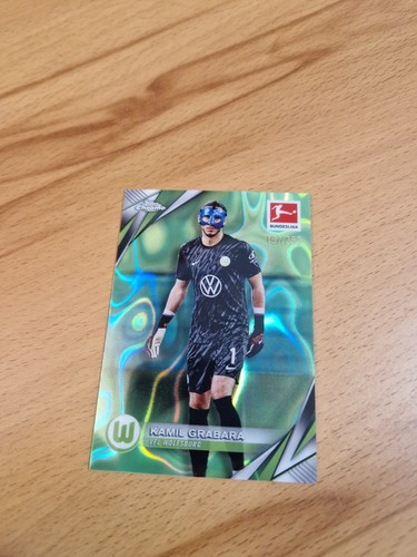 Kamil Grabara 2024 Topps Bundesliga Chrome Neon Green Lava /250