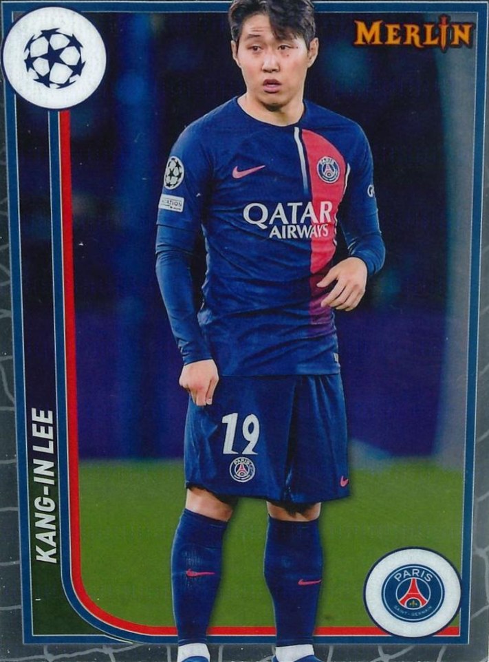 Kang in Lee 2023 Topps Merlin UEFA Club Competitions