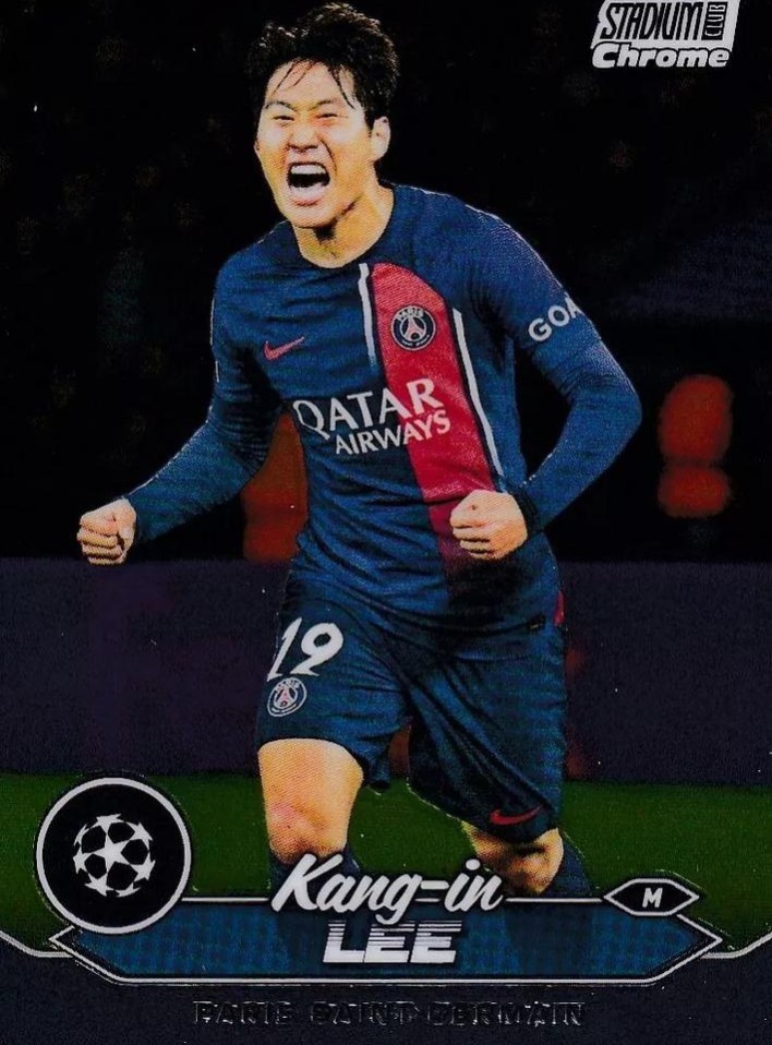 Kang in Lee 2023 Topps Stadium Club Chrome UEFA Champions League