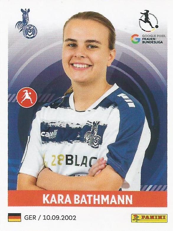 Kara Bathmann 2023 Panini Frauen Bundesliga Stickers