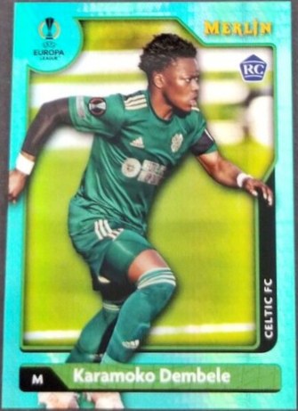 Karamoko Dembele 2022 Panini Merlin Chrome Aqua Prizm #53
