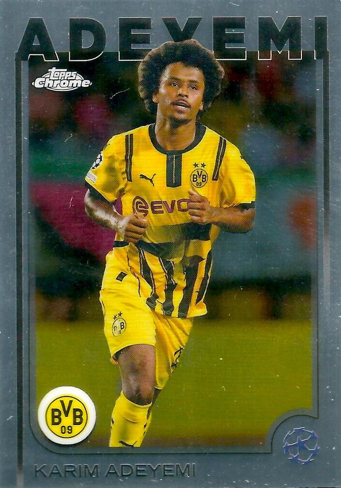 Karim Adeyemi 2024 Topps Chrome UEFA Club Competitions