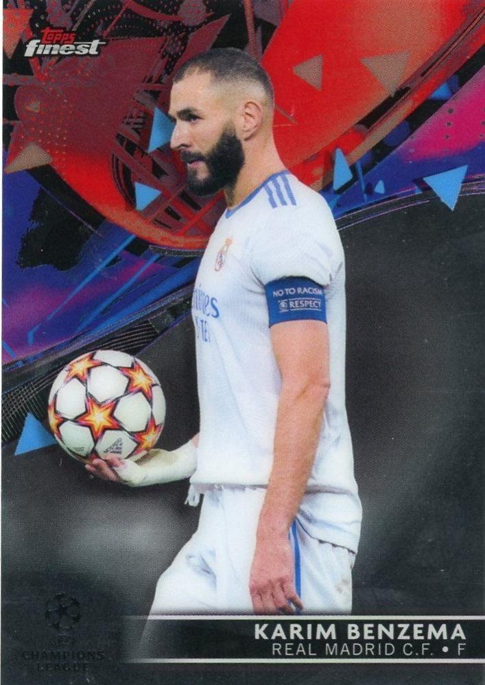Karim Benzema 2021 Topps Finest UEFA 46