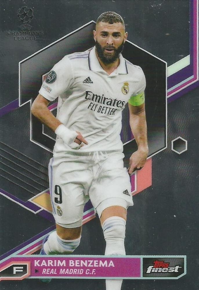 Karim Benzema 2022 Topps Finest UEFA 5