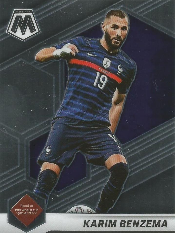 Karim Benzema 2021 Panini Mosaic Road to FIFA World Cup