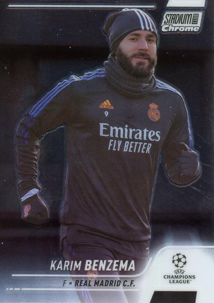 Karim Benzema 2021 Topps Stadium Club Chrome UEFA 68