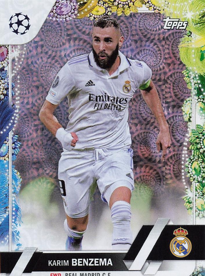Karim Benzema 2022 Topps UEFA Club Competitions Carnaval Edition