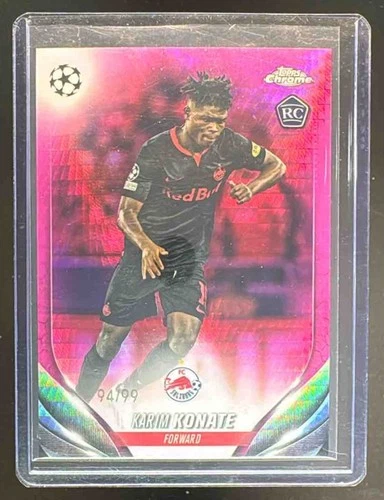 Karim Konate 2023 Topps Chrome Pink Prism Refractor /99