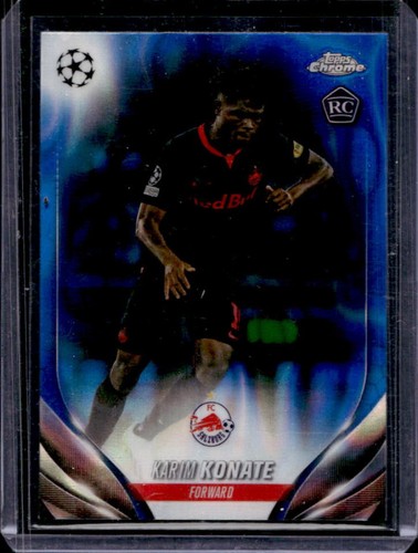 Karim Konate 2023 Topps Chrome UEFA Blue Lava Refractor #30