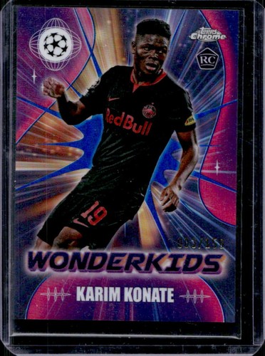 Karim Konate 2024 Topps Chrome UEFA Blue Refractor /150