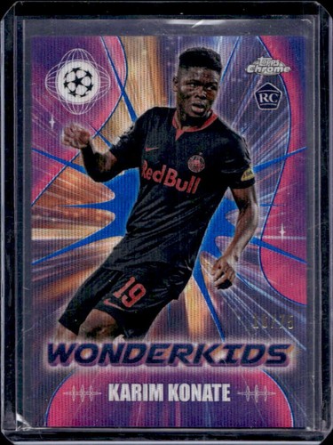 Karim Konate 2023 Topps Chrome UEFA Blue Wave /75