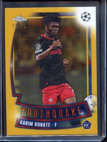 Karim Konate 2023 Topps Chrome UEFA Gold /50