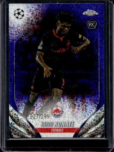 Karim Konate 2024 Topps Chrome UEFA Violet Speckle Refractor /299