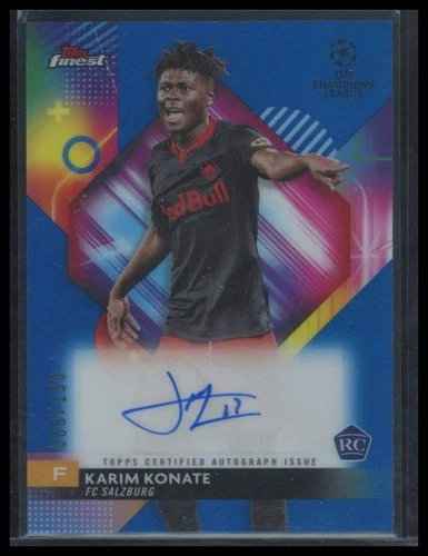 Karim Konate 2024 Topps Finest Blue Refractor /150