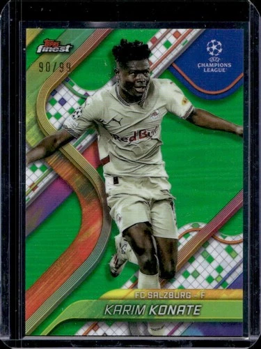 Karim Konate 2024 Topps Finest Green Refractor /99