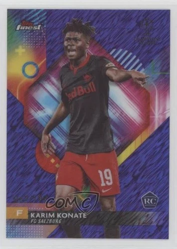 Karim Konate 2023 Topps Finest Purple Shimmer 153/199