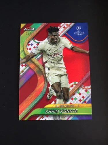 Karim Konate 2024 Topps Finest Red /5