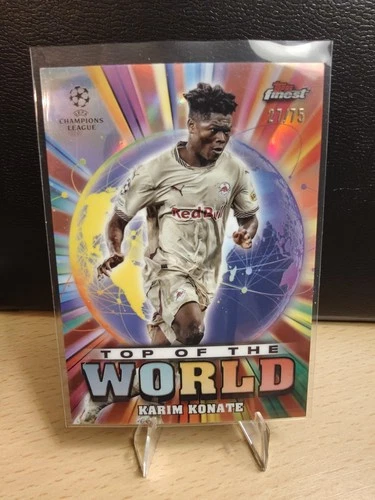 Karim Konate 2024 Panini Finest Rose Gold Refractor /75