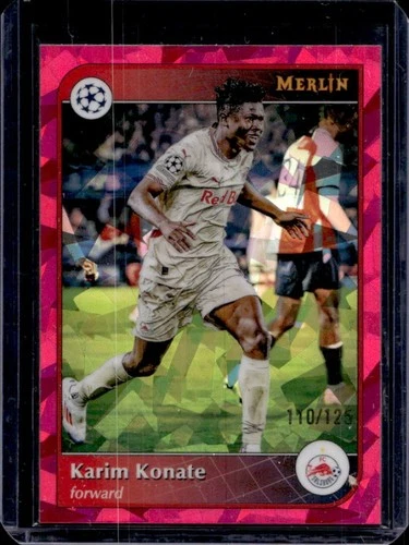 Karim Konate 2024 Topps Merlin Chrome Magenta Atomic Refractor /125