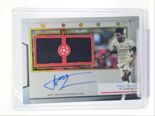 Karim Konate 2024 Topps Museum Gold /50