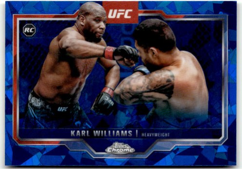Karl Williams 2025 Topps Chrome UFC Sapphire Refractor