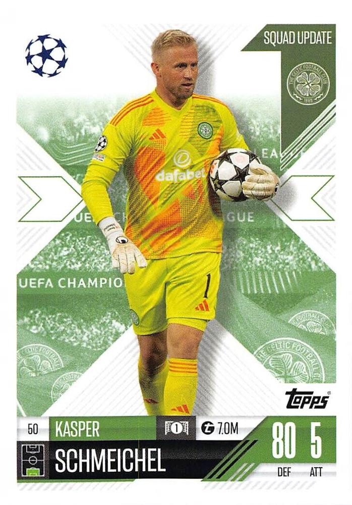Kasper Schmeichel 2024 Topps Match Attax UEFA Club Competitions Extra