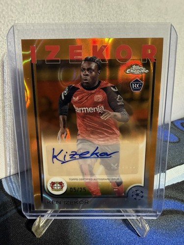 Ken Izekor 2024 Topps Chrome Orange Refractor /25