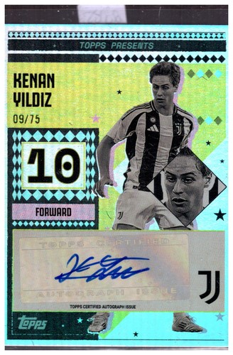Kenan Yildiz 2024 Topps Juventus Team Set /75