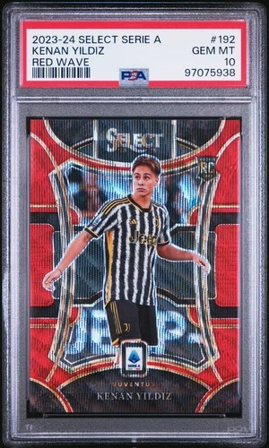 Kenan Yildiz 2023 Panini Select Serie A Red Wave /49