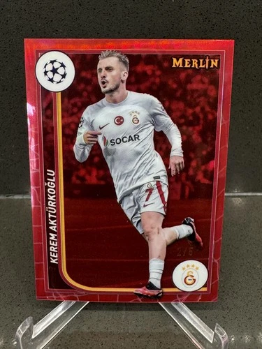Kerem Aktürkoglu 2023 Topps Merlin Chrome Red Refractor /5