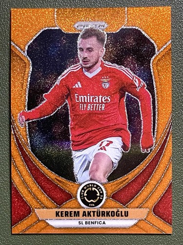 Kerem Aktürkoglu 2025 Panini Prizm FIFA Club World Cup Orange Glitter Prizm #185