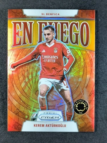 Kerem Aktürkoglu 2025 Panini Prizm Gold En Fuego /10