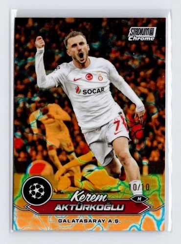 Kerem Akturkoglu 2024 Topps Stadium Club UEFA Orange Blue /10