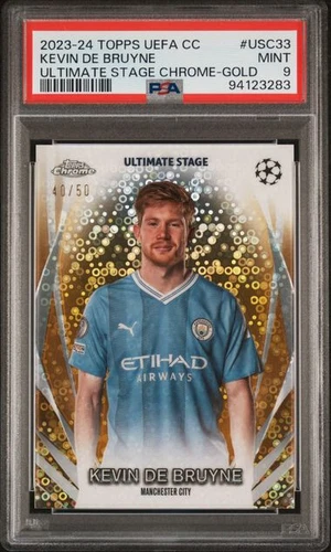 Kevin De Bruyne 2023 Topps Chrome Gold /50