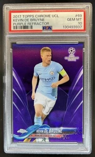 Kevin De Bruyne 2017 Topps Chrome Purple Refractor /250